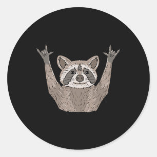 ILY wasbeer ASL handgebaar doof gehoorverlies weg Ronde Sticker