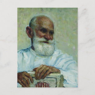 Ilya Repin-Portrait of fysioloog Ivan Pavlov Briefkaart