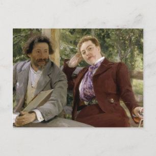 Ilya Repin-Portrait of Natalia Nordmann,Ilya-Repin Briefkaart
