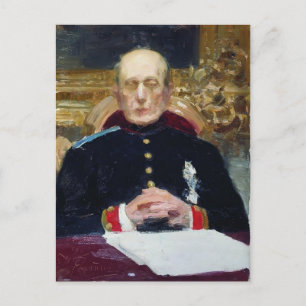 Ilya Repin - Portret van Konstantin Pobedonostsev Briefkaart