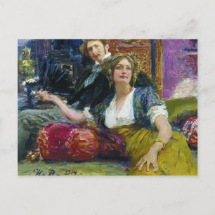 Ilya Repin-portret van Mitrofanovich Gorodetsky Briefkaart