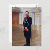 Ilya Repin- Portret van Nicholas II Briefkaart (Voorkant / Achterkant)