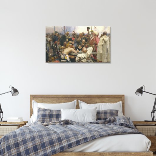 Ilya Repin Reply of the Zaporozhian Cossacks Canvas Afdruk (Insitu (Slaapkamer))