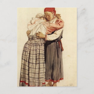 Ilya Repin: Twee vrouwen Briefkaart