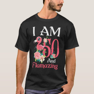 IM 50 en het ontvlammen van Flamingo 50th Birthday T-shirt