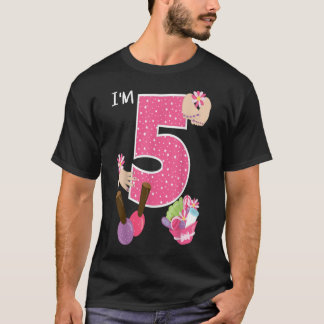 Im 5 Spa Party Birthday Girl Nail Poolse Makeup Bi T-shirt