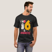 I'M 6 Pandastic Panda Py Celebration 6Th T-shirt (Voorkant volledig)