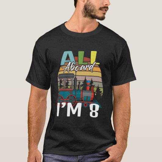 I'M 8 Py All Abroad Train Trip T-shirt (Voorkant)