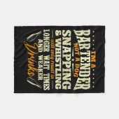 I'm A Bartender Not A Dog - Tapster Bartending Bar Fleece Deken (Voorkant (Horizontaal))