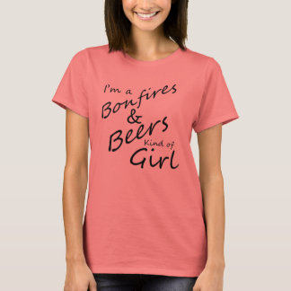 Im a Bonfire and beer type Girl Ringer Shirt