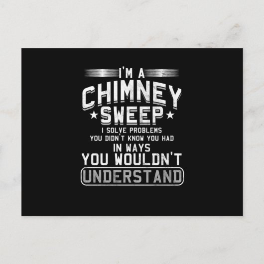 Im A Chimney Sweep Sweeper Sweep Clean Gift Briefkaart (Voorkant)