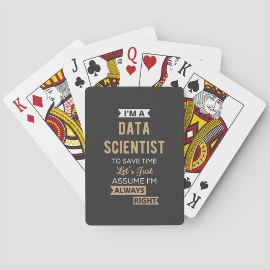 I'm A Data Scientist, To Save Time Let's Just Pokerkaarten (Achterkant)