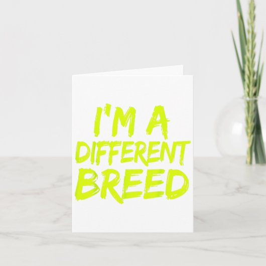 I'm A Different Breed _ Ec Motivational Work Out  Kaart (Voorkant)