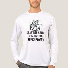 I'm a Firefighter What's Your Superpower Tri-Blend Shirt