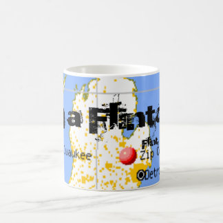 Im A Flintoid Flint Michigan Map Coffee Cup Mok