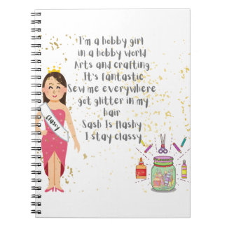 I'm a Hobby Girl in A Hobby World Notebook Notitieboek