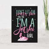 I'm A Jet Ski Girl Funny Saying Racing Kaart (Voorkant)