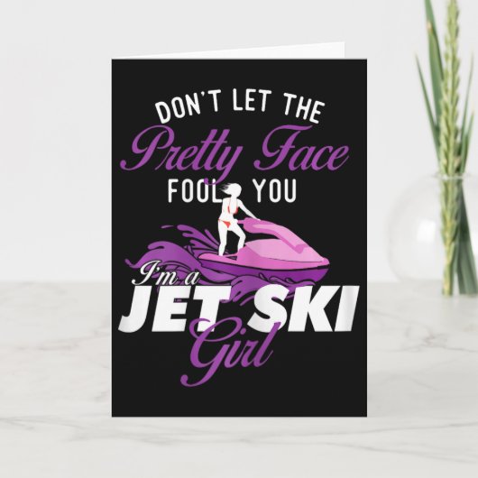 I'm A Jet Ski Girl - Jet Skiing Lover Jetski Vacat Kaart (Voorkant)