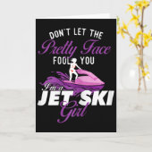 I'm A Jet Ski Girl - Jet Skiing Lover Jetski Vacat Kaart (Gele Bloem)