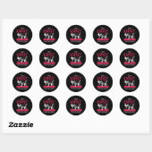 Im A Karate Girl Karate Ronde Sticker (Vel)