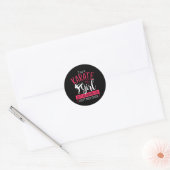 Im A Karate Girl Karate Ronde Sticker (Envelop)