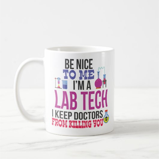 Im a Lab Tech Coffee Laboratory Technicic Koffiemok (Links)