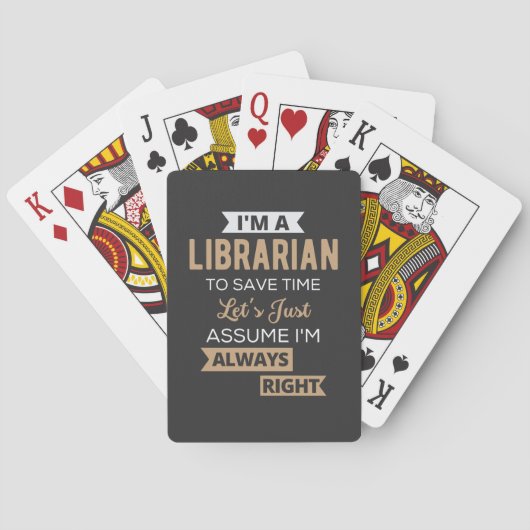 I'm A Librarian Pokerkaarten (Achterkant)