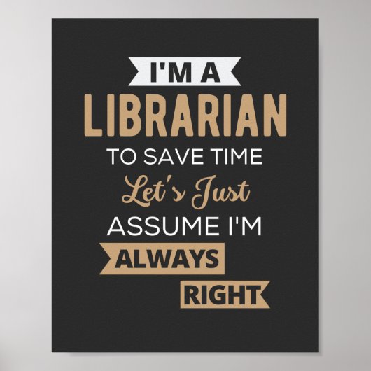I'm A Librarian Poster (Voorkant)