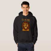 im a lion No Time for Sheep Drama chrismas Hoodie (Voorkant volledig)