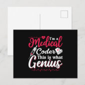 I'm A Medical Coder This Genius Coding Programmer Briefkaart (Voorkant / Achterkant)