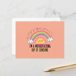I'm A Motherf*cking Ray of Sunshine Badhanddoek Se Briefkaart