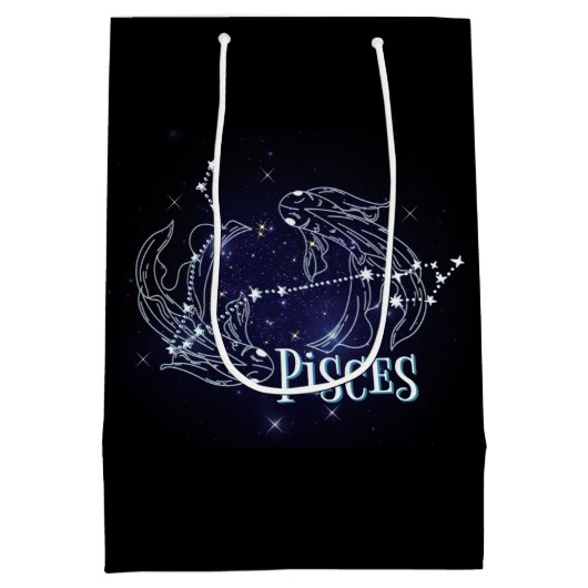 Im A Pisces Zodiac.Trendy Pisces Zodiac Sign Medium Cadeauzakje (Achterkant)