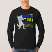 I'm A Purrject Manager Job Project Manager Cat T-shirt (Voorkant)