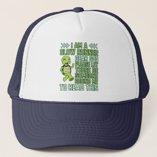 I'm A Slow Runner Turtle Half Marathon Running Lov Trucker Pet (Voorkant)