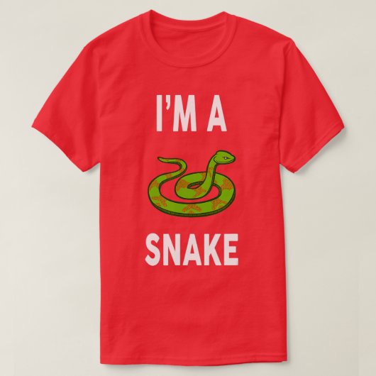 Im A SNAKE Funny SNAKE T-shirt (Design voorkant)