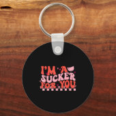 I'm A Sucker For You Happy Valentines Day Couples  Sleutelhanger (Voorkant)