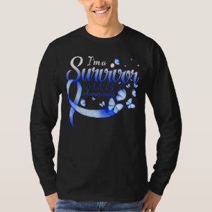 I'm A Survivor ALS Awareness Butterfly Ribbon  T-shirt