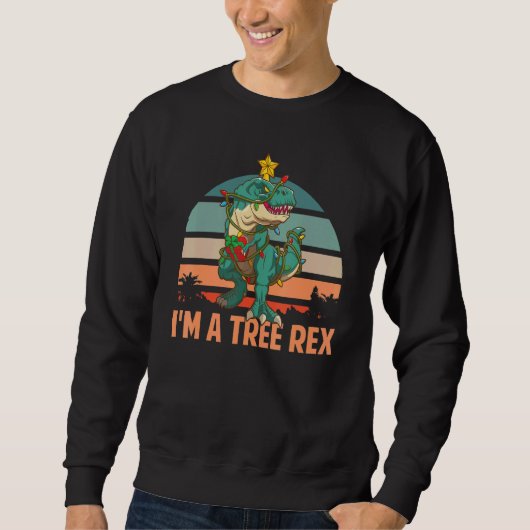 I'm A Tree Rex   Christmas Tyrannosaurus Rex Dinos Trui (Voorkant)