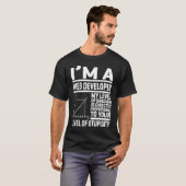 I'm A Web Developer My Level Of Sarcasm Is Directl T-shirt (Voorkant volledig)