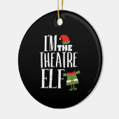 Im Actres Elf Matching Acting Crew Fun Kerstmis Keramisch Ornament (Links)