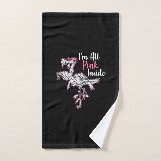 Im alle roze in Funny Halloween Flamingo Gift Handdoek (Handdoek)