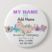 I'm autistic emergency pin Button badge (Devant)