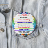 I'm autistic non verbal pin Button badge (En situation)