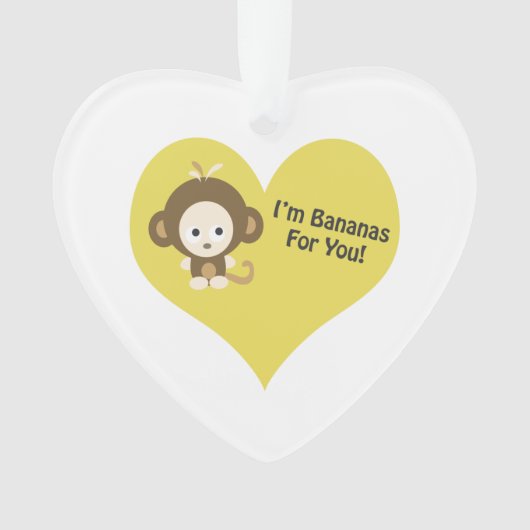 Im Bananas for You Monkey Ornament (voorkant)