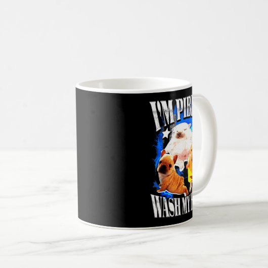 Im Bble Wash My Belly Frenchie Bulldog Koffiemok (Voorkant rechts)