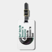 Im Beauful Im Good 8 Ball Bagagelabel (Voorkant verticaal)