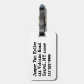 Im Beauful Im Good 8 Ball Bagagelabel (Achterkant verticaal)