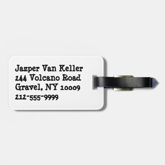 Im Beauful Im Good 8 Ball Bagagelabel (Achterkant horizontaal)