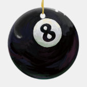 Im Beauful Im Good 8 Ball Keramisch Ornament (Achterkant)
