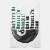 Im Beauful Im Good 8 Ball Theedoek (Verticaal)